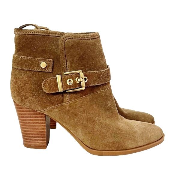 Franco Sarto Brown Ankle Boots - Picture 5 of 12